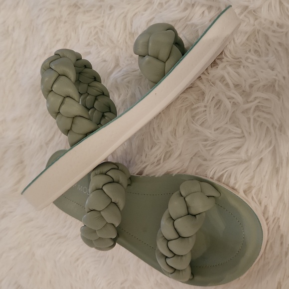 TOP MODA Mint  BRAIDED SLIDES NEW - Picture 11 of 11